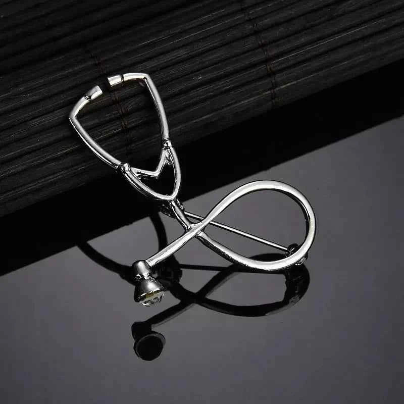 Stethoscope Pin Brooch – A Stylish Badge for Medical Heroes