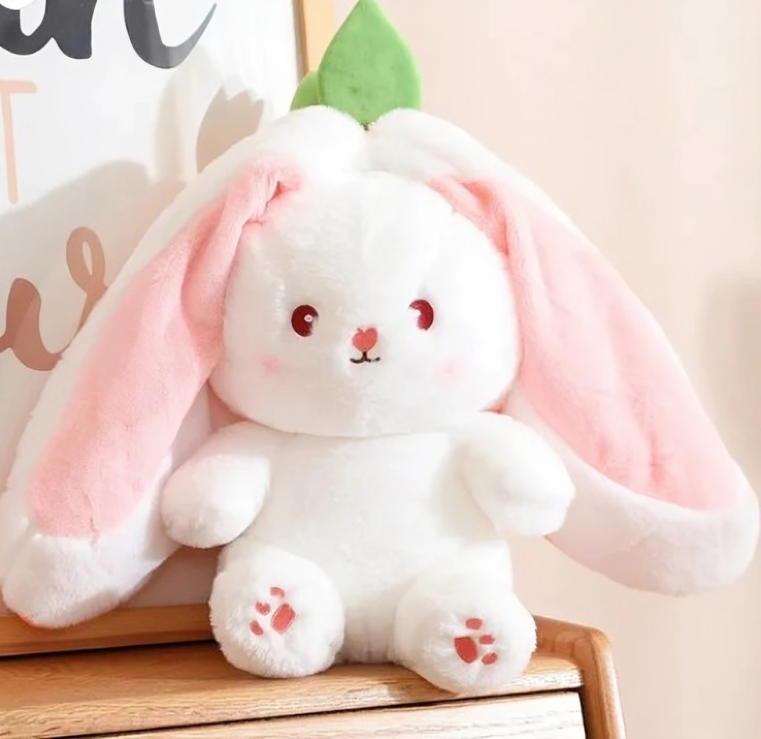 Soft & Cuddly strawberry Bunny – 30 cm Plush Toy for Babies & Toddlers