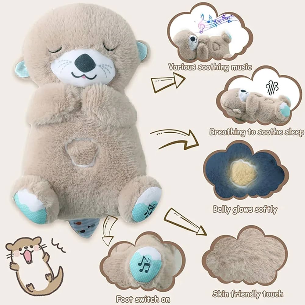 Breathing otter 30cm best for toddlers and all ages