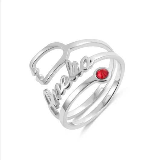Personalized Name Stethoscope Ring adjustable and water proof