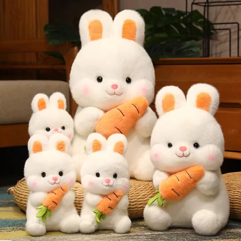 Bunny with Carrot Stuffed Toy – Adorable Plush for Kids & Adults (50cm)