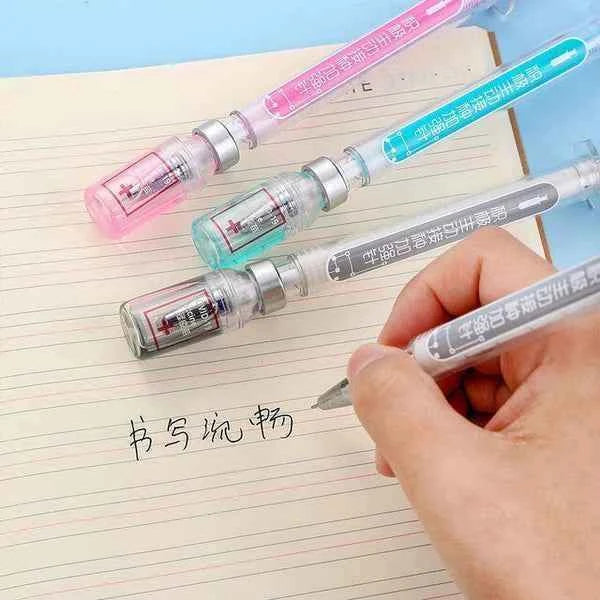 PACK OF 3 Syringe-Shaped Cute Gel Pen AND DOC DAIRY