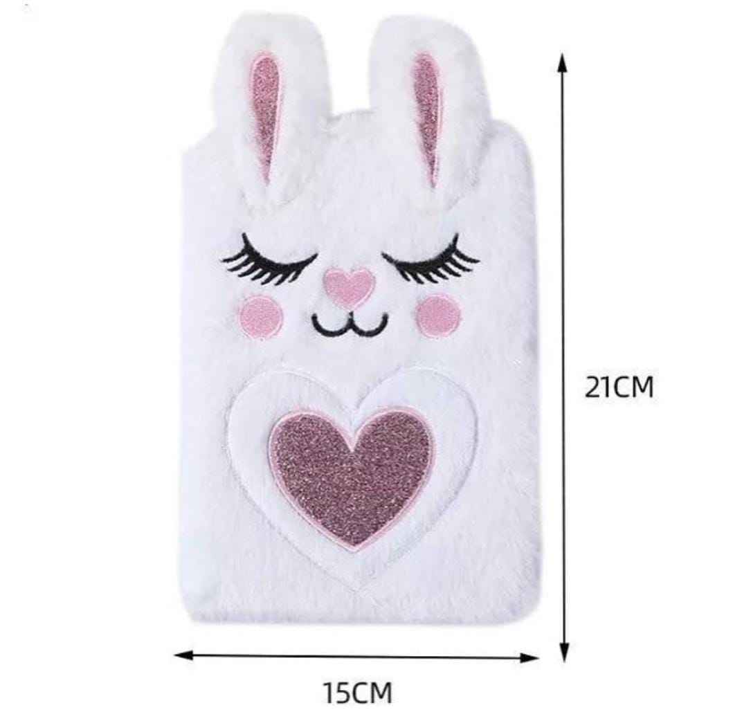 Cute Soft Fur Diary β A5 Adorable Plush Notebook for Girls