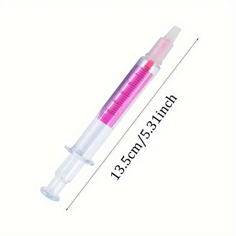 Syringe Highlighters & Ballpoint Pen Set of 6