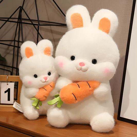 Bunny with Carrot Stuffed Toy – Adorable Plush for Kids & Adults (50cm)