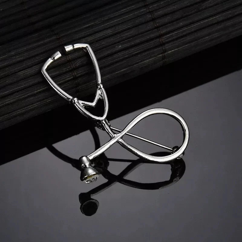 Stethoscope Pin Brooch – A Stylish Badge for Medical Heroes
