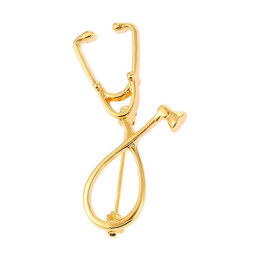 Stethoscope Pin Brooch – A Stylish Badge for Medical Heroes