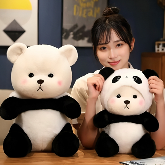 Panda Cute Hoodie Teddy Bear – Adorable Plush Toy with Stylish Hoodie 1.3ft size