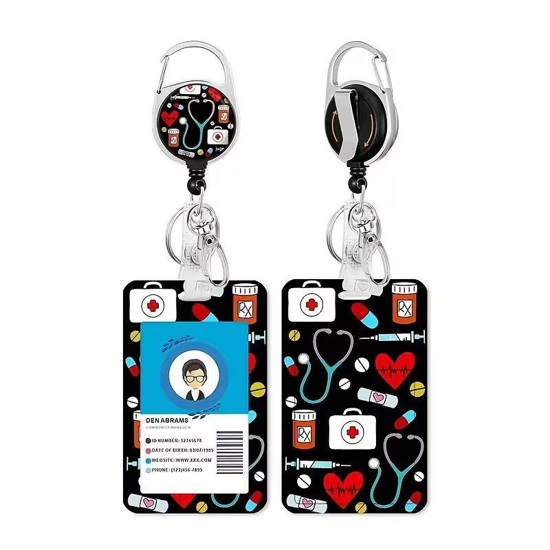fun doctor cardholder with detachable lanyard