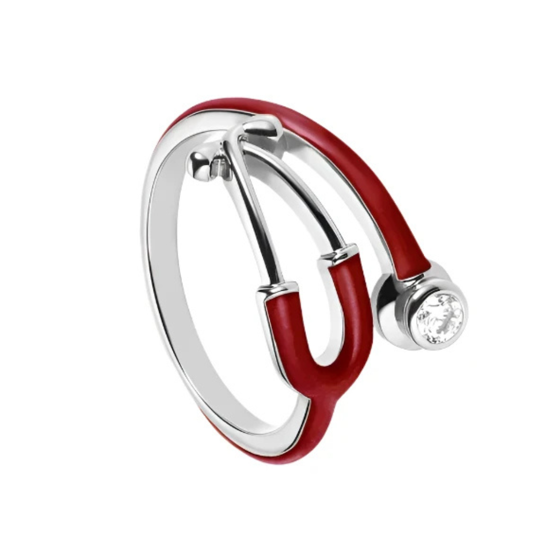Stethoscope Enamel Ring (Ring box included)