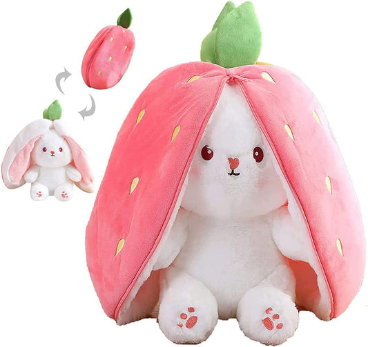 Soft & Cuddly strawberry Bunny – 30 cm Plush Toy for Babies & Toddlers
