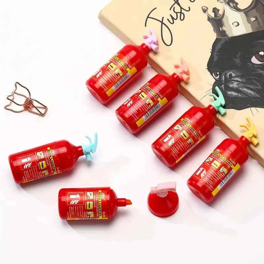 Pack of 6 Fire Extinguisher Highlighters