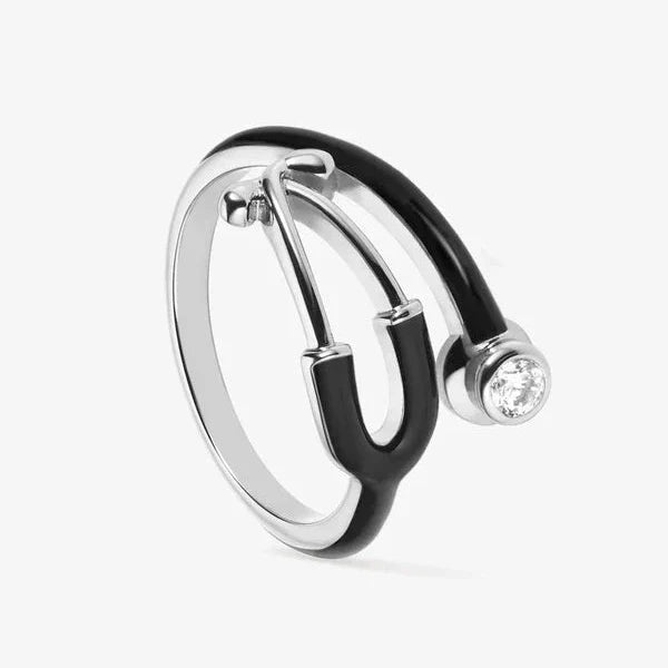 Stethoscope Enamel Ring (Ring box included)