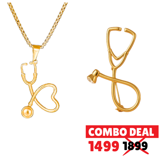 Doctor’s Gift Combo:Necklace & Brooch