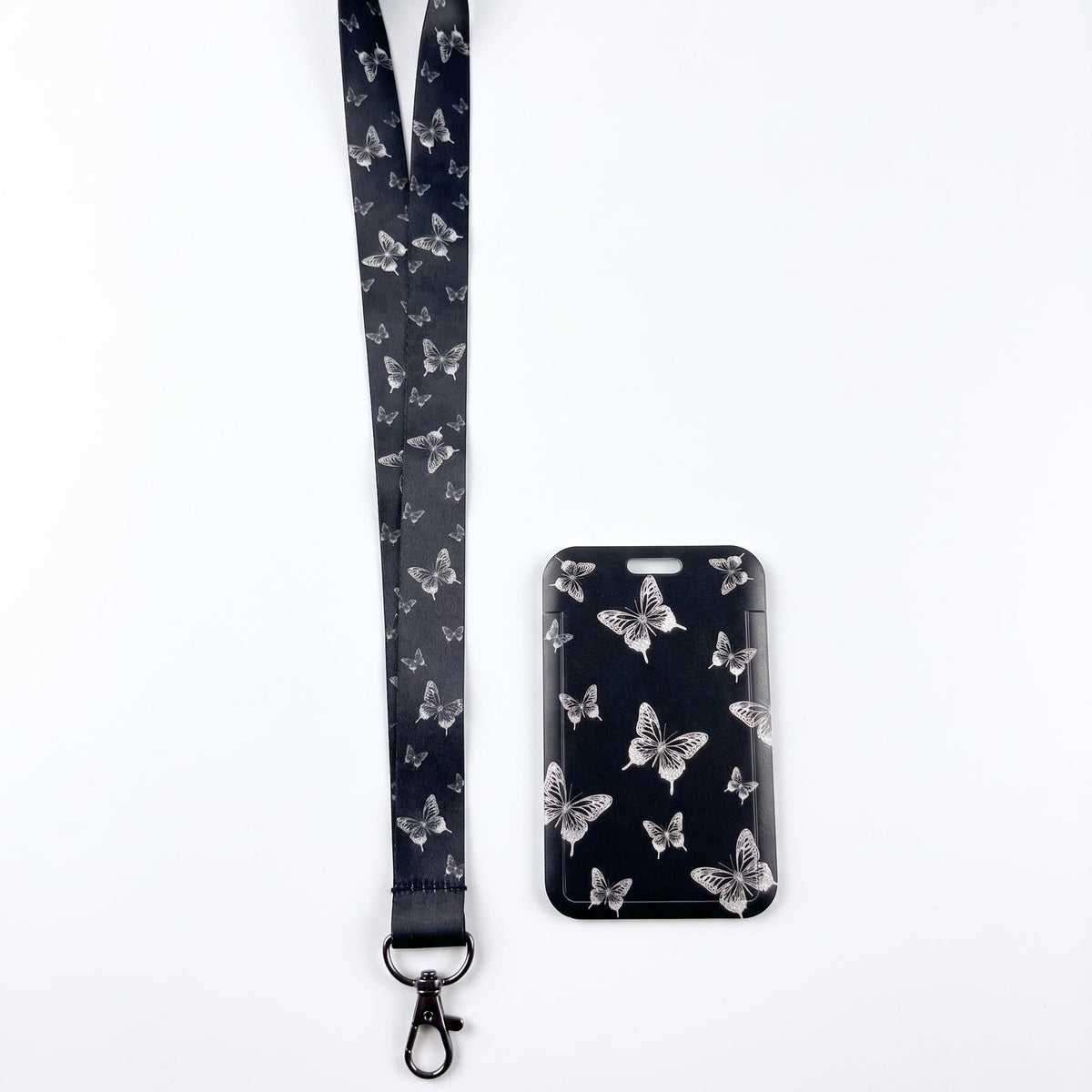 Midnight Butterfly ID Card Holder
