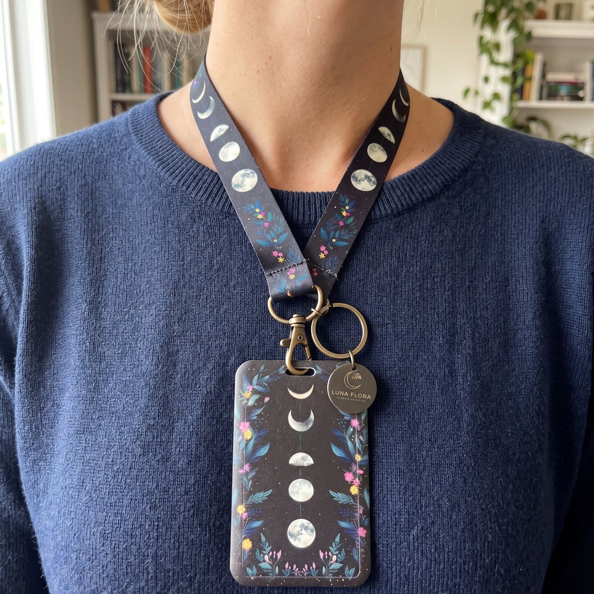 Lunar Cycle ID Card Holder & Lanyard