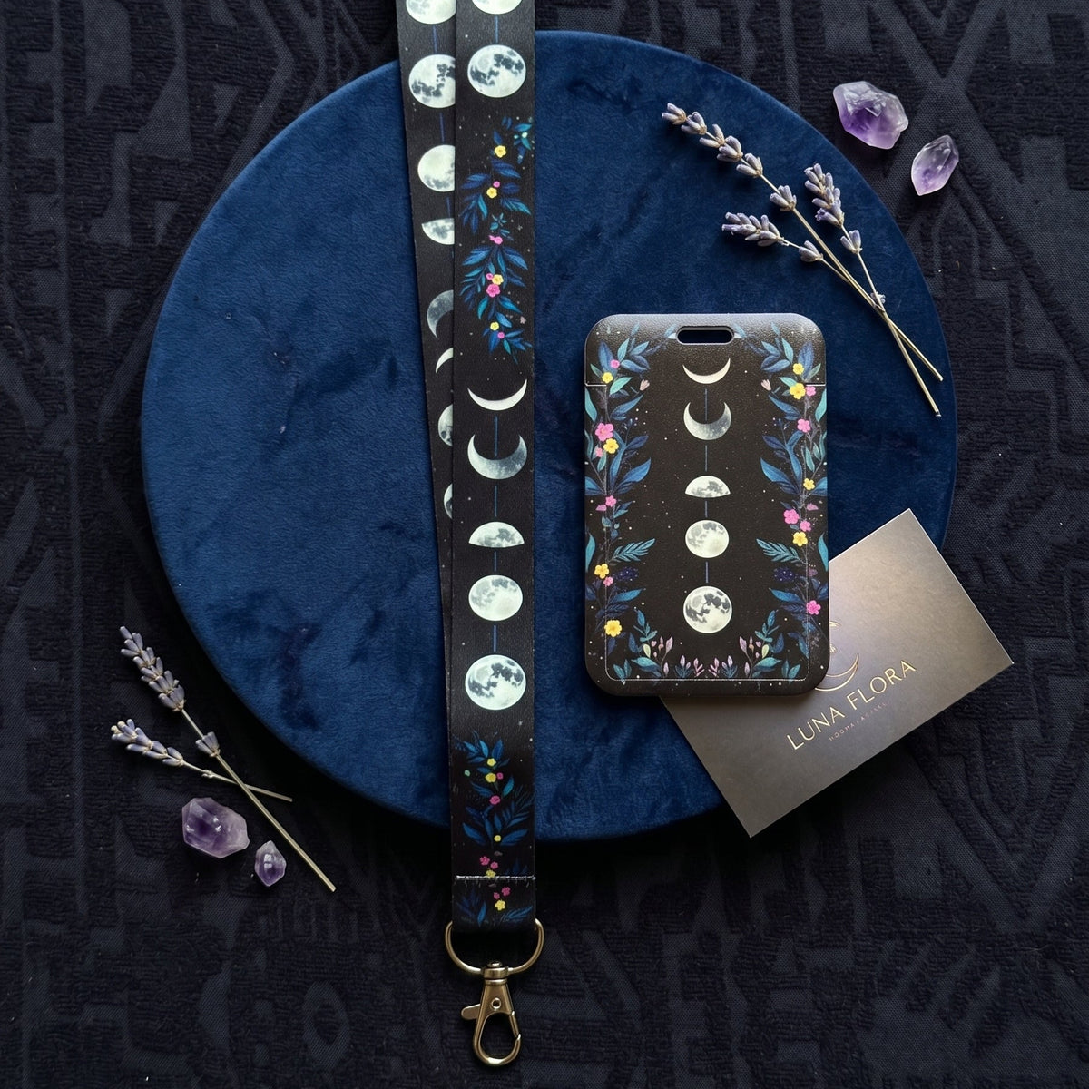Lunar Cycle ID Card Holder & Lanyard