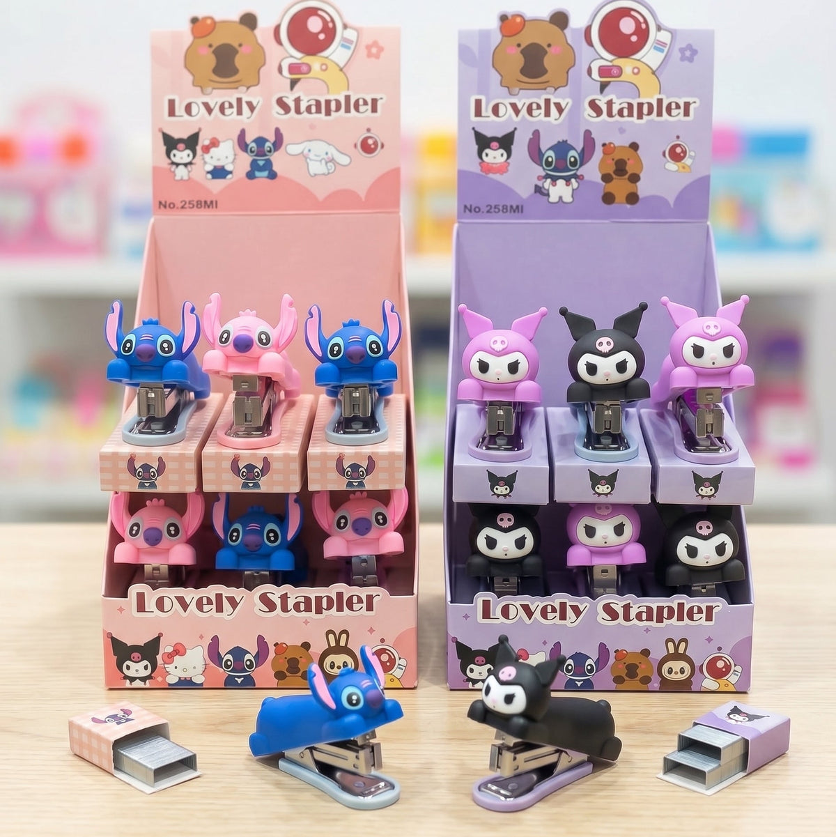 Kawaii Character Stapler ✨ – Cute Mini Staplers