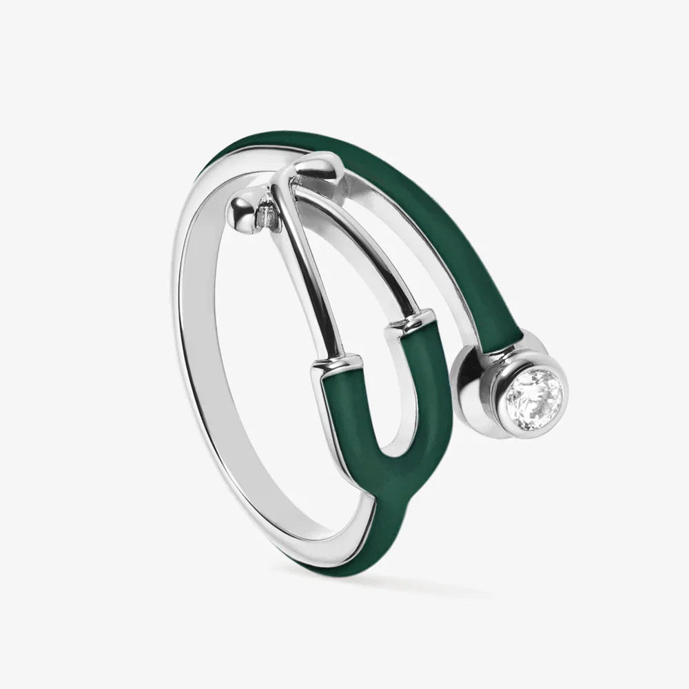 Stethoscope Enamel Ring (Ring box included)