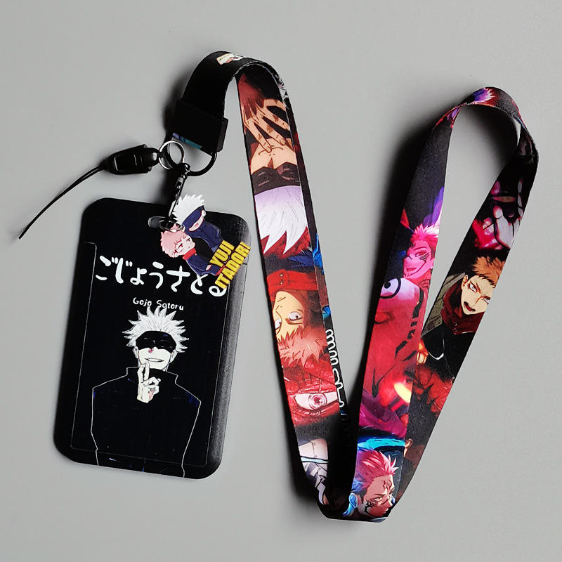Satoru Gojo Inspired Lanyard & ID Card Holder – Anime Edition