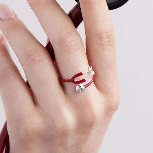 Stethoscope Enamel Ring (Ring box included)