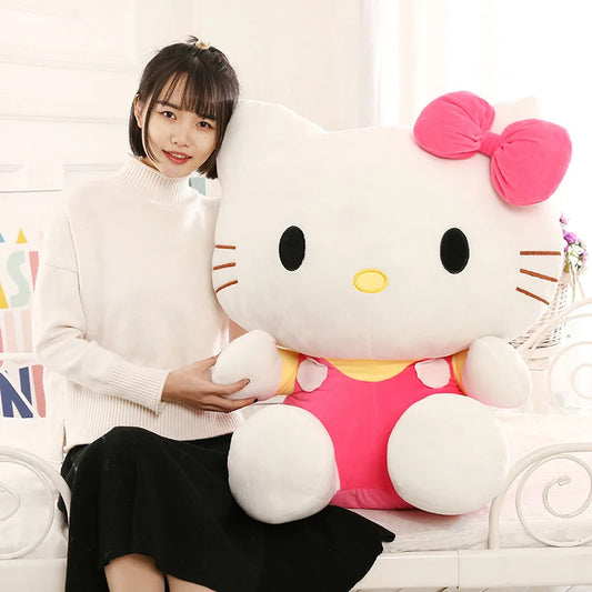 Large 50 cm Hello Kitty Plushie - Soft and Cuddly