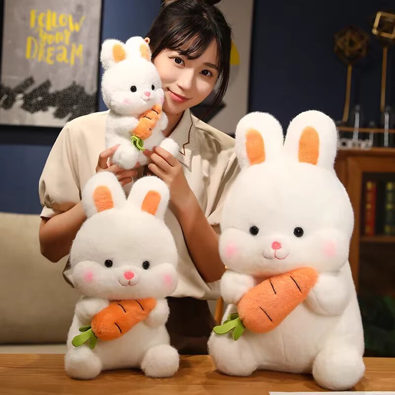 Bunny with Carrot Stuffed Toy – Adorable Plush for Kids & Adults (50cm)