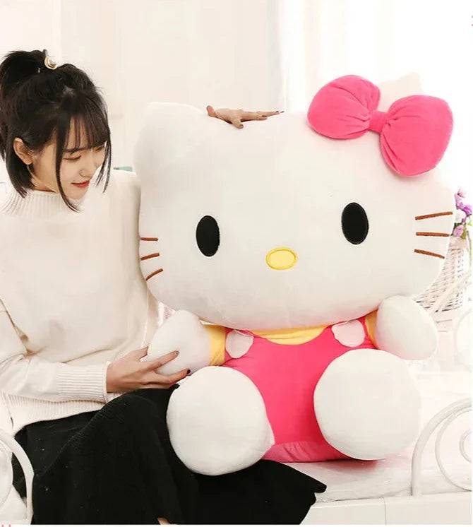 Large 50 cm Hello Kitty Plushie - Soft and Cuddly