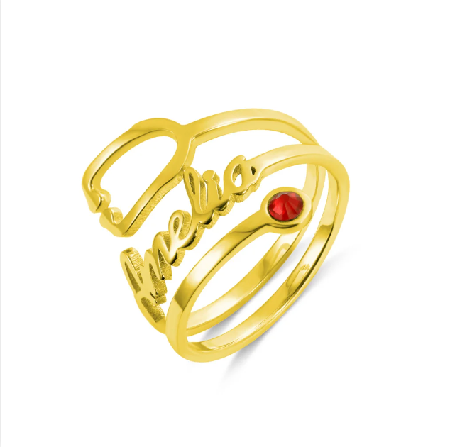Personalized Name  Stethoscope Ring adjustable and water proof
