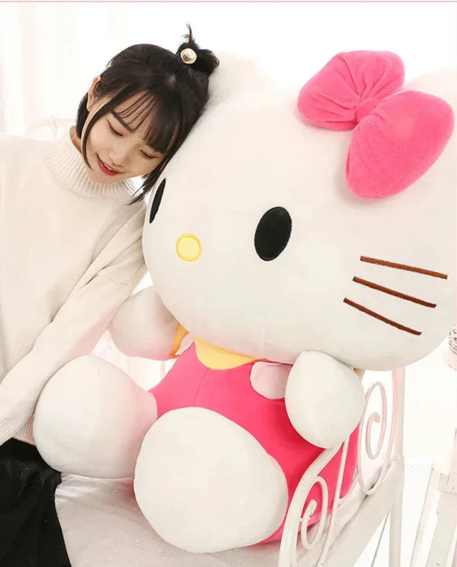 Large 50 cm Hello Kitty Plushie - Soft and Cuddly
