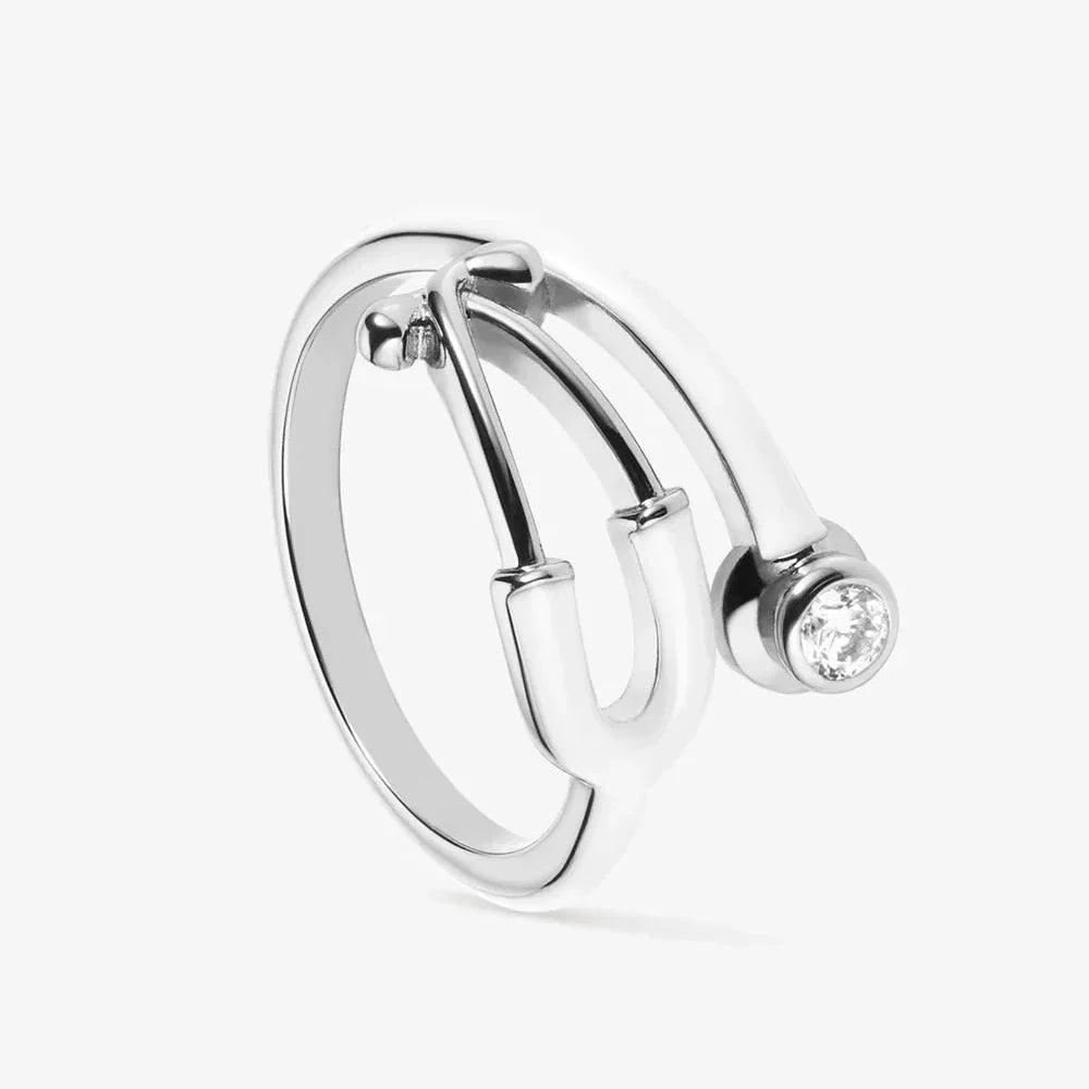 Stethoscope Enamel Ring (Ring box included)