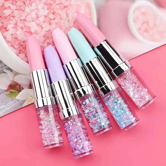 3 Glitter Gel Pens – Lipstick Style Smooth Writing Pens (0.5mm)