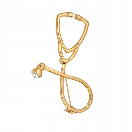 Stethoscope Pin Brooch – A Stylish Badge for Medical Heroes